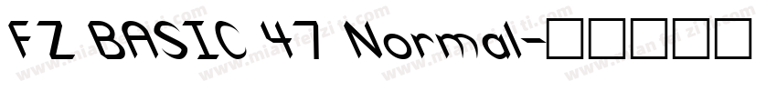 FZ BASIC 47 Normal字体转换